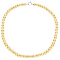 Collier Rang Princesse 50 cm  - Fermoir Anneau Marin Or Blanc