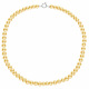 Collier Rang Princesse 50 cm  - Fermoir Anneau Marin Or Blanc