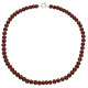 Collier Rang Princesse 50 cm  - Fermoir Anneau Marin Or Blanc