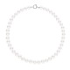 Collier Rang Choker - Fermoir Anneau Marin Or Blanc Prestige
