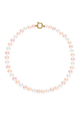 Collier Rang Choker - Fermoir Anneau Marin Prestige Or Jaune