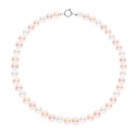 Collier Rang Choker - Fermoir Anneau Marin Or Blanc Prestige