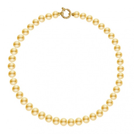 Collier Rang Choker - Fermoir Anneau Marin Prestige Or Jaune