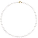 Collier Rang Matinée - Fermoir Anneau Marin Prestige Or Jaune