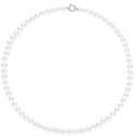 Collier Rang Matinée - Fermoir Anneau Marin Prestige Or Blanc