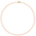 Collier Rang Matinée - Fermoir Anneau Marin Prestige Or Jaune