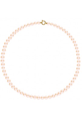 Collier Rang Matinée - Fermoir Anneau Marin Prestige Or Jaune