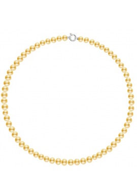 Collier Rang Matinée - Fermoir Anneau Marin Prestige Or Blanc