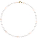 Collier Rang Matinée - Fermoir Anneau Marin Prestige Or Jaune