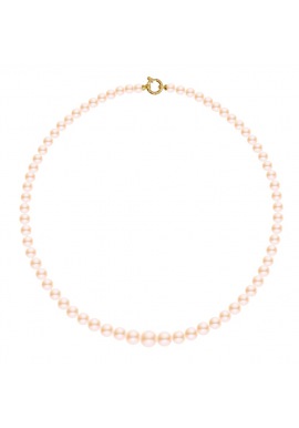 Collier Rang Chute - Fermoir Anneau Marin Or Jaune