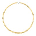 Collier Rang Chute - Fermoir Anneau Marin Or Blanc