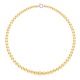 Collier Rang Chute - Fermoir Anneau Marin Or Blanc