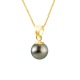 Pendentif Bélière Godronnée & Articulée en Or Jaune