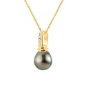 Pendentif en Or Jaune & Diamants