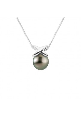 Collier - Motif Nœud - Or Blanc
