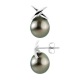 Boucles d'Oreilles - Motif Nœuds  Or Blanc