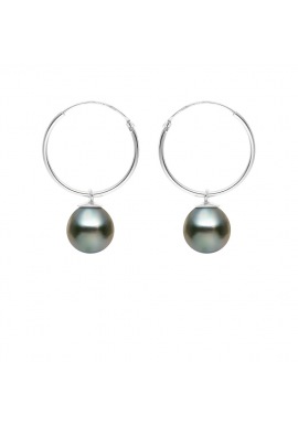 Boucles d'Oreilles en Or Blanc