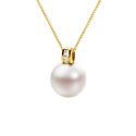 Pendentif Prestige Bélière Moderne en Or Blanc