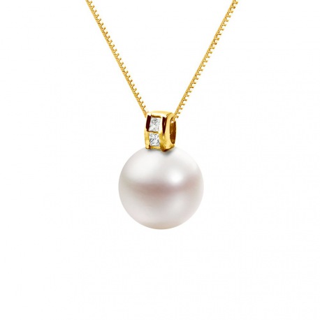 Pendentif Prestige Bélière Moderne en Or Blanc
