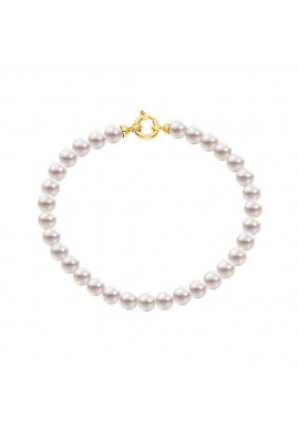 Bracelet Rang  - Fermoir Anneau Marin Or Jaune -