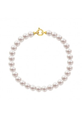 Bracelet Rang  - Fermoir Anneau Marin Or Jaune -