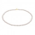 Collier Rang - Fermoir Anneau Marin Or Jaune