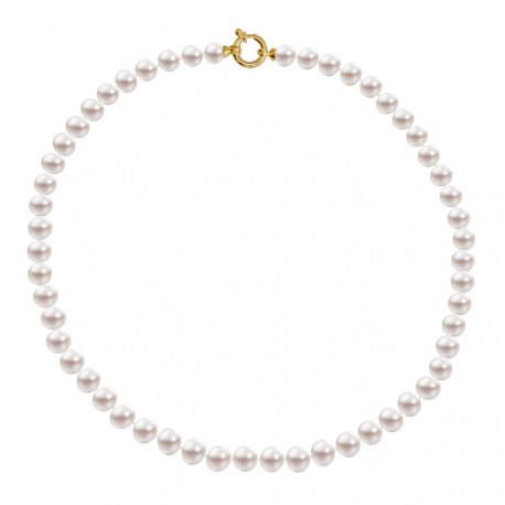 Collier Rang  - Fermoir Anneau Marin Prestige Or Jaune