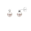 Boucles d'Oreilles en Or Blanc & Diamants