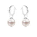 Boucles d'Oreilles en Or Blanc & Diamants