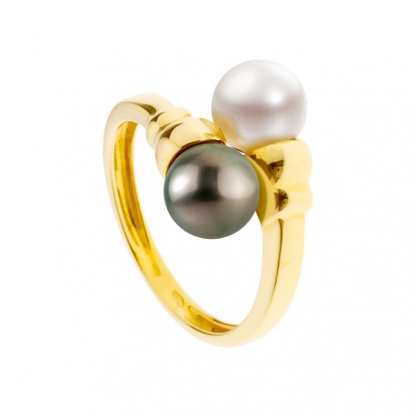 Bague Toi & Moi Prestige en Or Jaune