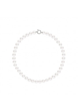 Choker - Fermoir Anneau Marin Or Blanc