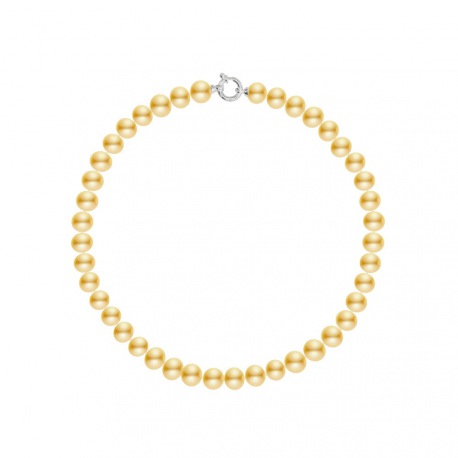 Choker - Fermoir Anneau Marin Or Blanc