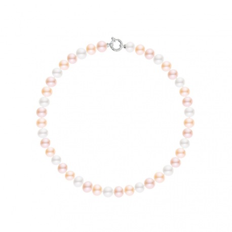 Choker - Fermoir Anneau Marin Or Blanc