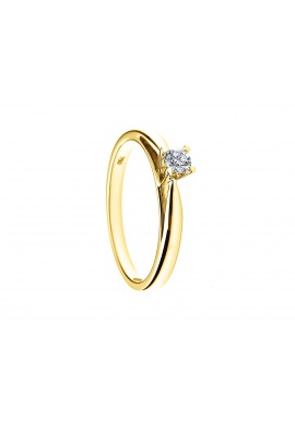 Bague Solitaire Véritables Diamants 0,15 Carats