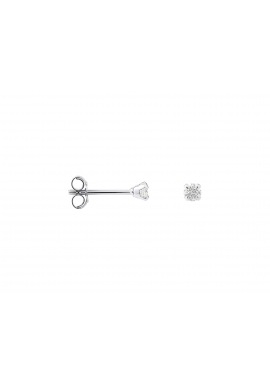 Boucles d'Oreilles Solitaire Véritables Diamants 0,15 Carats