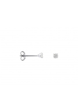 Boucles d'Oreilles Solitaire Véritables Diamants 0,15 Carats