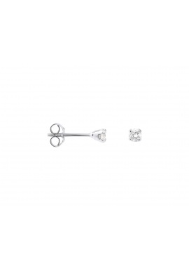 Boucles d'Oreilles Solitaire Véritables Diamants 0,20 Carats