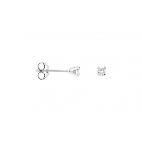 Boucles d'Oreilles Solitaire Véritables Diamants 0,20 Carats