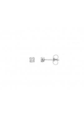 Boucles d'Oreilles Solitaire Véritables Diamants Serti Illusion 0,40 Carats