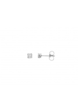 Boucles d'Oreilles Solitaire Véritables Diamants Serti Illusion 0,40 Carats