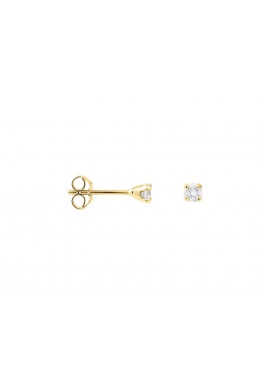 Boucles d'Oreilles Solitaire Véritables Diamants 0,20 Carats