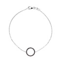 Bracelet Véritables Diamants Noirs 0,20 Carats