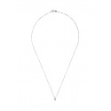 Collier Véritable Diamant Solitaire 0,03 Carats Serti 4 Griffe