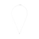 Collier Véritable Diamant Solitaire 0,01 Serti 4 Griffe