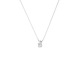 Collier Véritable Diamant Solitaire 0,01 Serti 4 Griffe