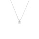 Collier Véritable Diamant Solitaire 0,02 Serti 4 Griffe