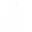 Collier Véritable Diamant Solitaire 0,01 Serti 4 Griffe