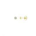 Boucles d'Oreilles Véritables Diamants 0,02 Carats