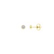 Boucles d'Oreilles Véritables Diamants 0,02 Carats