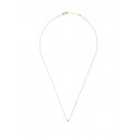 Collier Véritable Diamant Solitaire 0,05 Carats Serti 4 Griffe